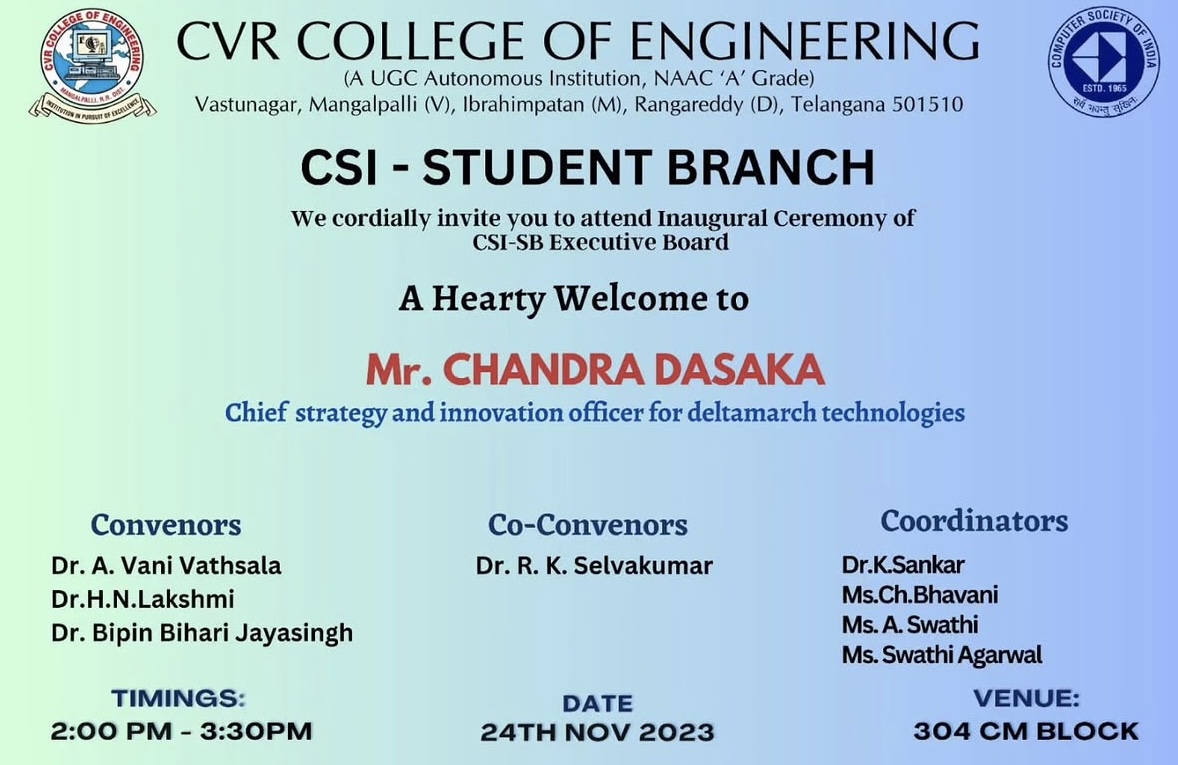 09th CSI Inaugural Ceremony