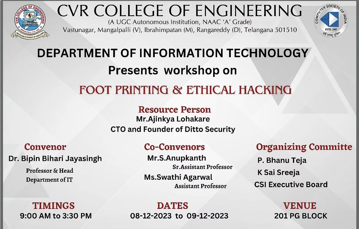 Foot Printing and Ethical Hacking