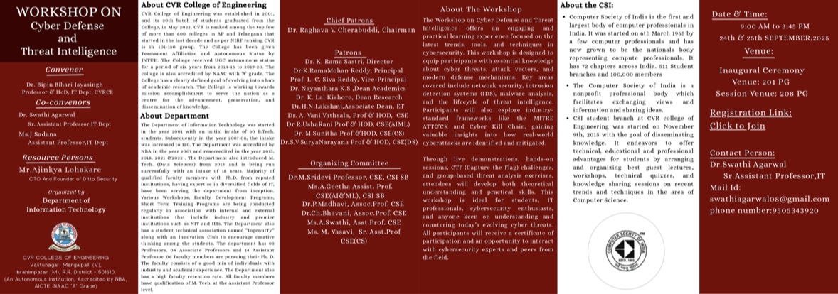 Cyber Defence and Threat Intelligence Workshop image 3